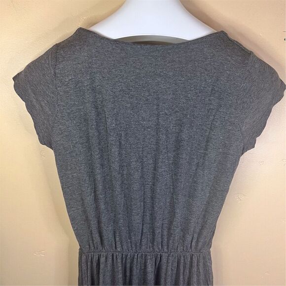 Boden Women's Gray Napoli Midi‎ Dress Size 8 A-Line Short Sleeve Preppy Classic - Picture 6 of 8